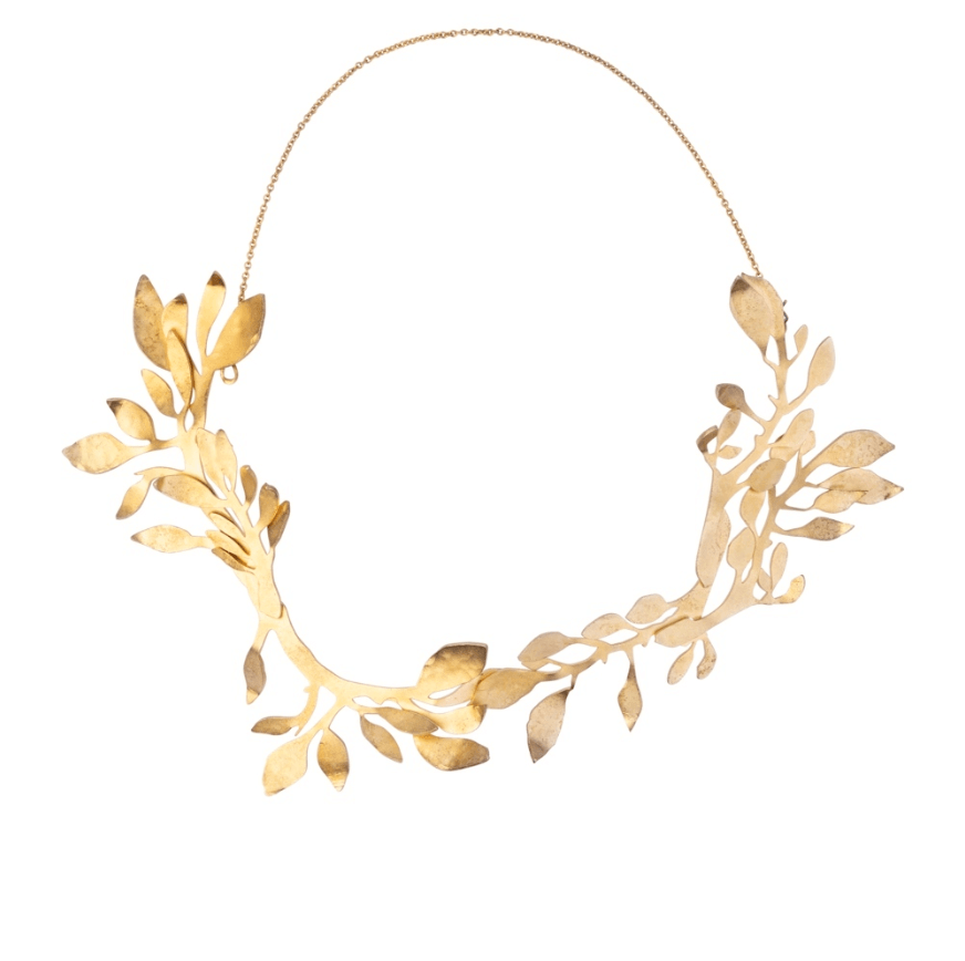 A-GALERII gold necklace.