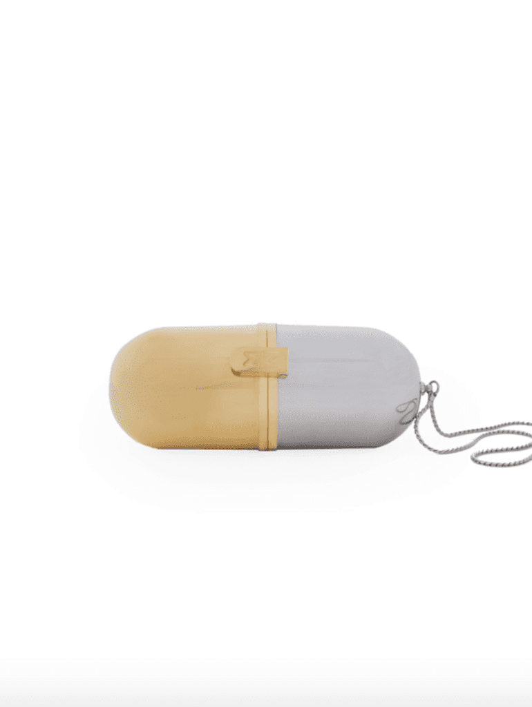 Marzook Pill Bag in Gold/Silver