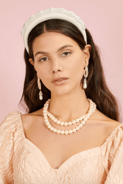 Sister Jane accessories: pearl hair band.