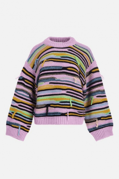 Spazio Concept Store striped yarn colourful sweater.