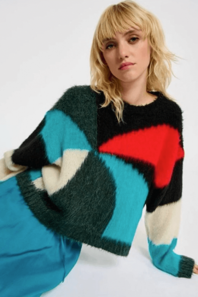 Spazio Concept Store colourful sweater.
